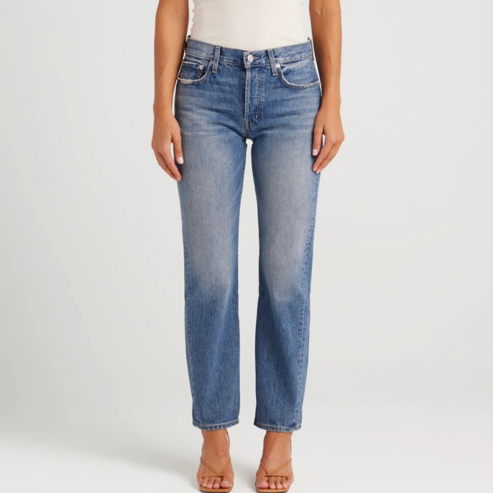 Edwin Tash Premium Denim 24 classic blue straight Leg jeans 100% cotton - Picture 2 of 11